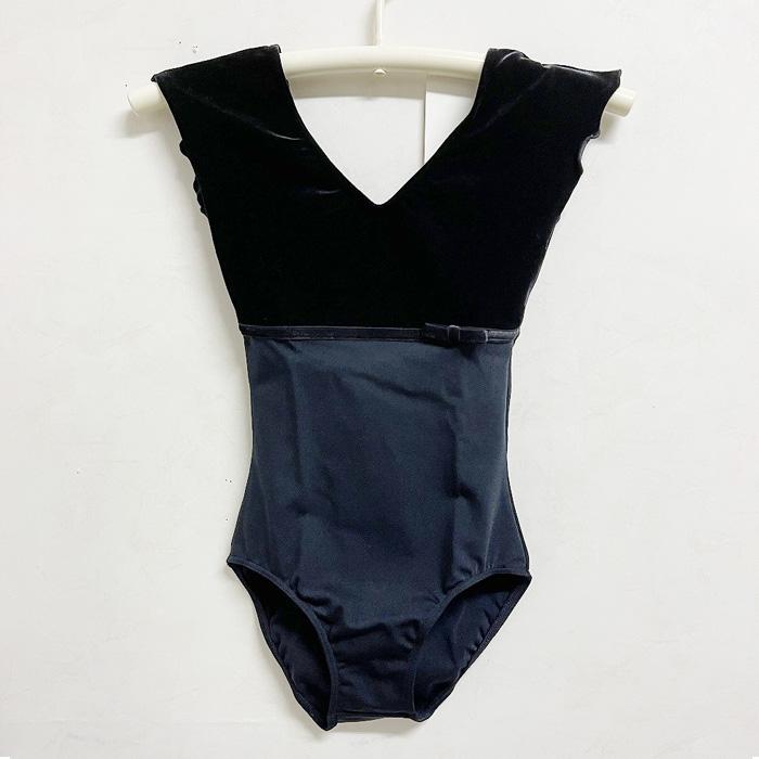 バレエ レオタード子供 キッズ ジュニア 黒 130 150 スカートなし