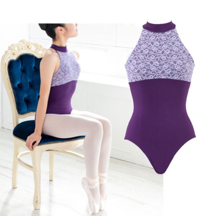 バレエレオタード ホルターネック アメりカンスリーブ 子供 大人 日本