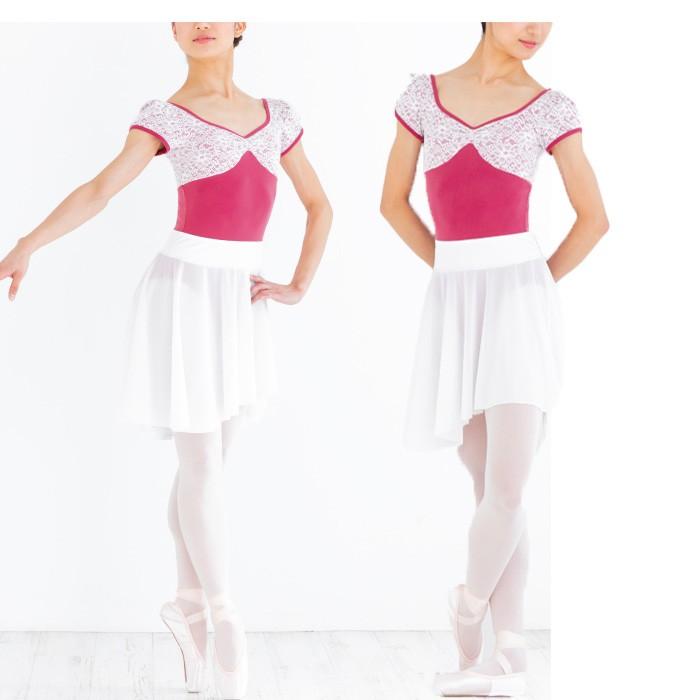 バレエスカート 大人 レディース ゴム M ブラック ホワイト ブルー