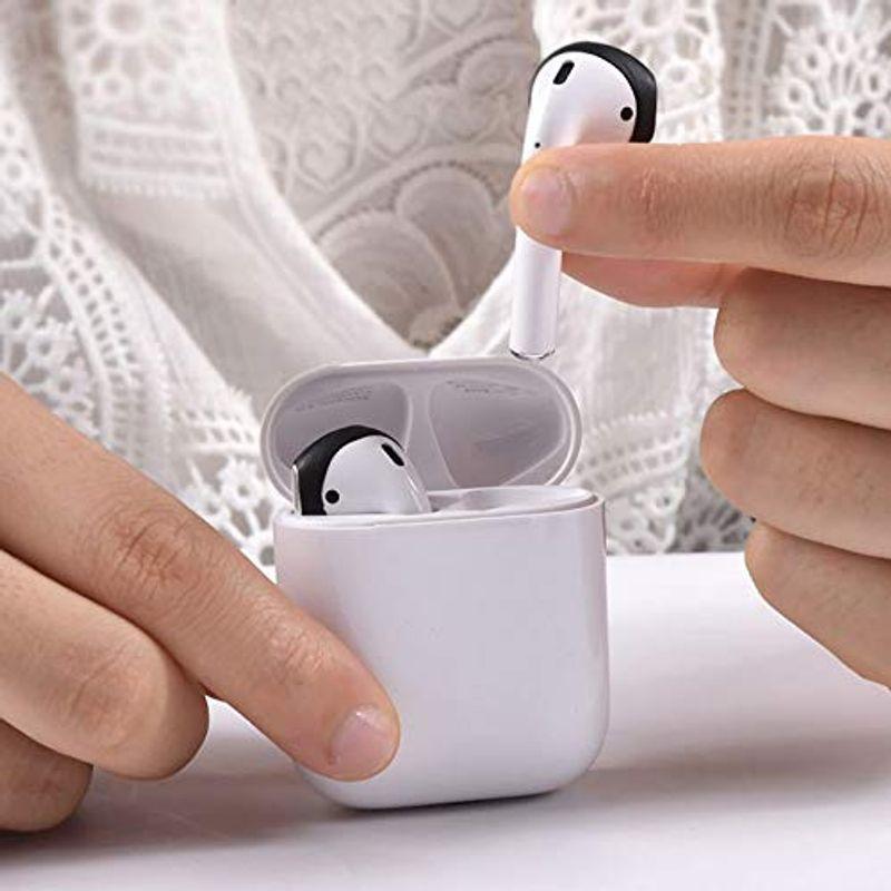 今年の新作から定番まで!AirPods用 イヤホンカバー 2ペア4個入り (ブラック) イヤーピース 落ち防止 イヤホンアクセサリー シリコーン製 イヤホン、ヘッドホン AirPods用 イヤホンカバー 2ペア4個 イヤーピース イヤホンアクセサリー