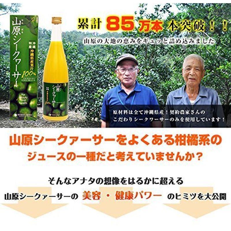 琉球フロント 山原（やんばる）シークヮーサー 沖縄県産 果汁100％ 720ml ×6本セット