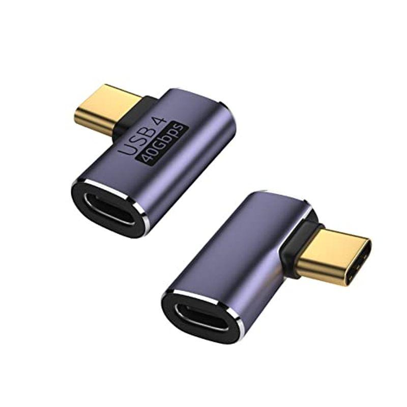 定番から日本未入荷 Fine-R USB4 Type セット 変換 サイドベント 左右 C L字 2個 USB アダプター L型 90°  (単品販売もあります) USB ACアダプター