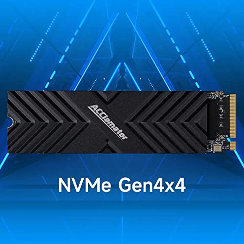 Acclamator 1TB PCIe Gen4x4 NVMe PS5 SSD 読取7300 MB/s M.2 2280