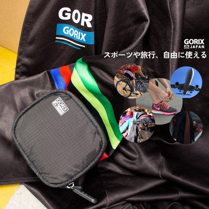 GORIX(ゴリックス) デュアルファスナーミニポーチ 防水ジップ 財布 サイクル スポーツ 自転車 コインケース (GX-Bkmini)