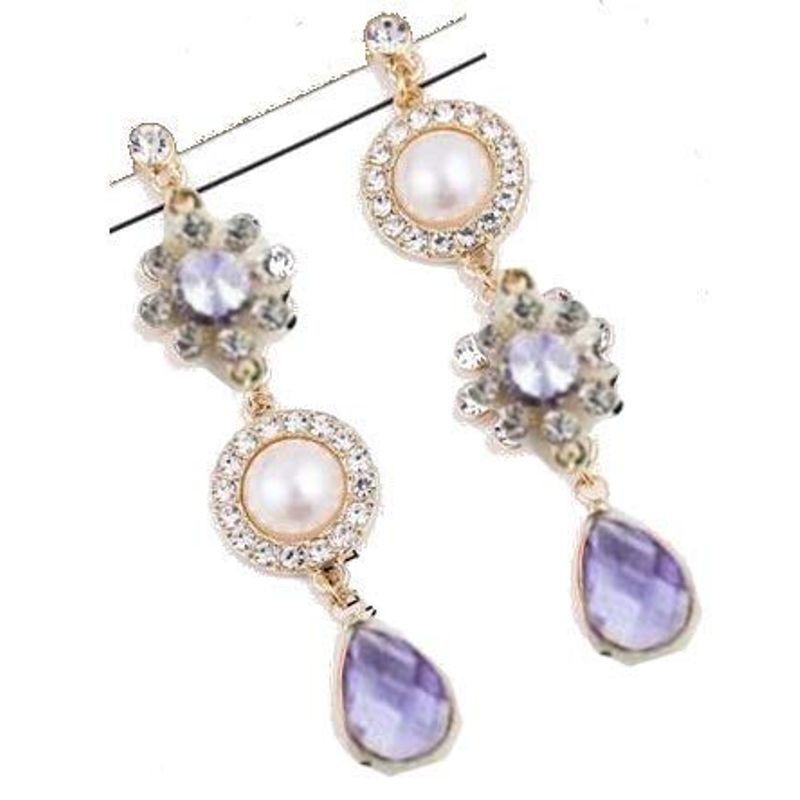 ピアスセット アイドル着用モデル フラワー パール 韓国 韓流 人気 オルチャンアクセサリー 紫青 U7d2eiopw6 腕時計 アクセサリー Www Elghoniemy Com