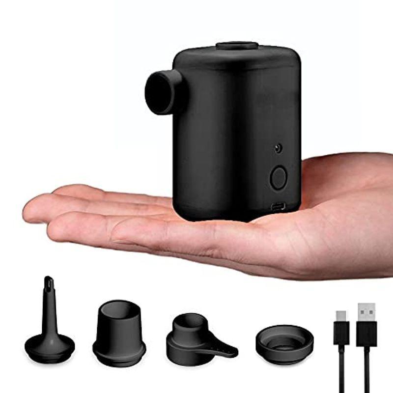 ミニ 電動エアーポンプ ポータブル 家庭用 アウトドア キャンプエアポンプ 空気入れ 空気抜き 電動ポンプ Usb充電式 4種類のノズル付き Pyntprnnyf Www Baroli Es