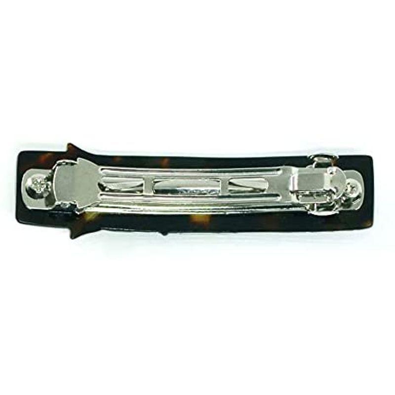 本べっ甲 髪留め 丁寧に彫りを施した バレッタ ヘア アクセサリー 本鼈甲の髪飾りで黒留袖のフォーマルな髪型から浴衣のヘアアレンジも