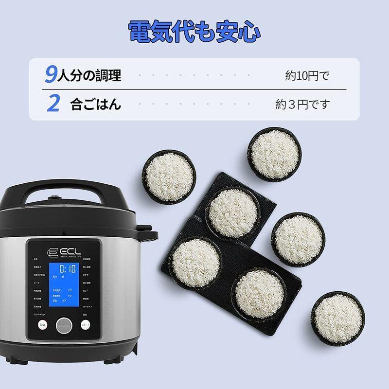 大特価 大容量 電気鍋 一台15役 圧力鍋 電器圧力鍋 Ecl電気圧力鍋5 0l 調理家電 7つ保護機能 蒸し低温スロークック焼き調理 キッチン家電 キッチン家電 Creteolive Gr