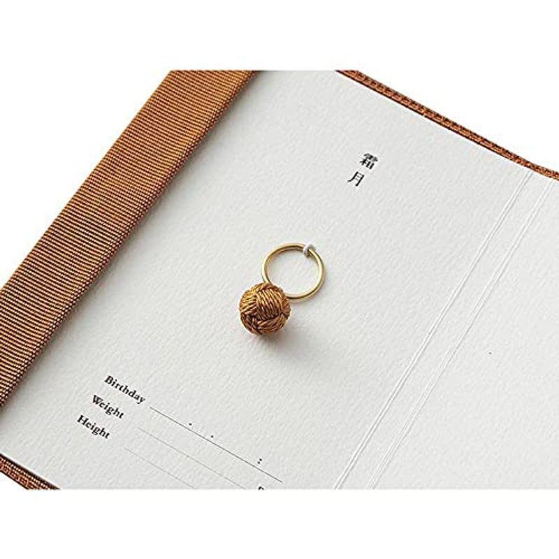 清原織物 sufuto 命名指輪 保障 本物◆ 十一月 折り畳んだ状態 カバー:65×105mm 指輪:約10mm 霜月