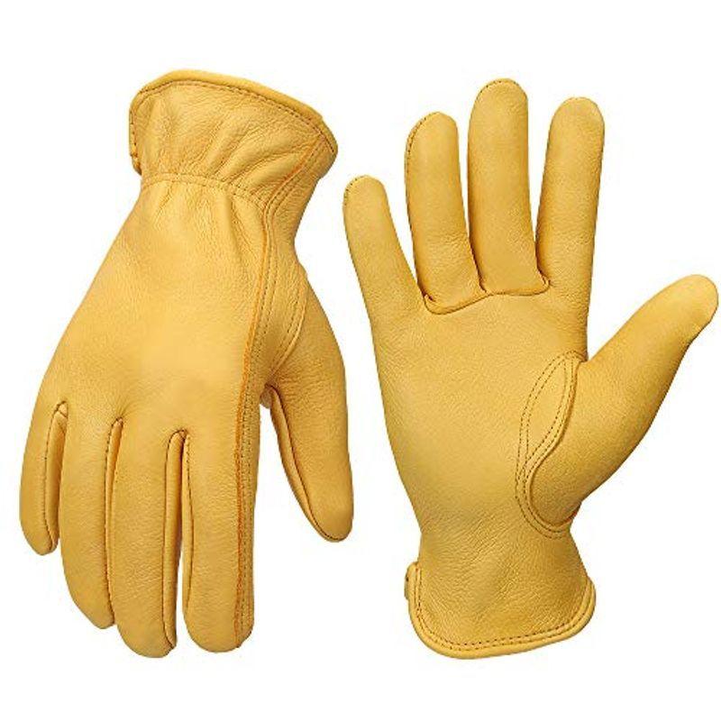 Ozero バイクグローブ 鹿革 本革 防水 革手袋 アウトドア 作業用 オートバイ手袋 通気 柔軟 春秋 オールシーズン メンズ ブラッ 海外限定