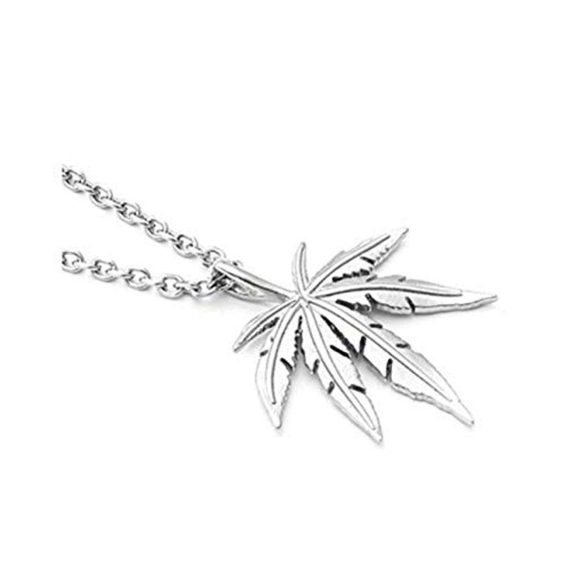 ホビーショップballon Yahoo 店no Brand メンズ ネックレス ヒップホップ マリファナ ガンジャ 大麻 草 葉っぱ Weed ウィード ゴールド シルバー チェーン 安い割引