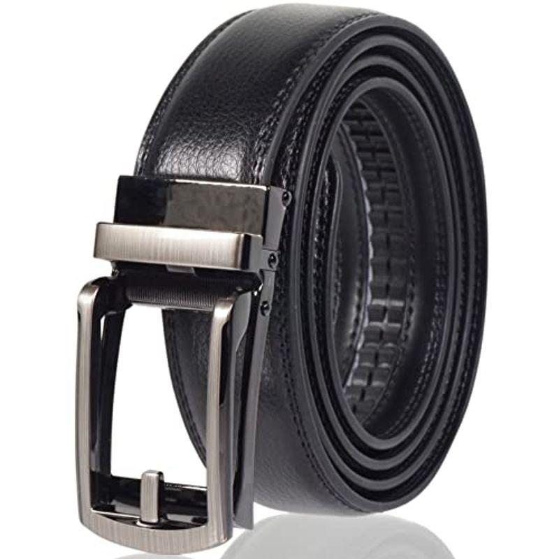 ファッション 2種類選べる Jinself 本革 ベルト メンズ 無段階 穴なし オートロック バックル スーツ ビジネス コンフォート クリック Al1 ブラック Fsj96lxll4 Ch1construtora Com Br