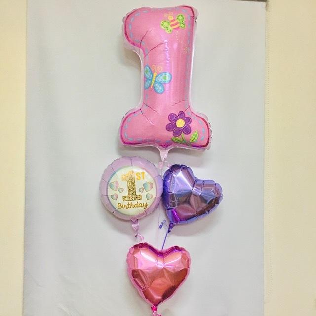 １才の誕生日　飾り付け　バルーン | 