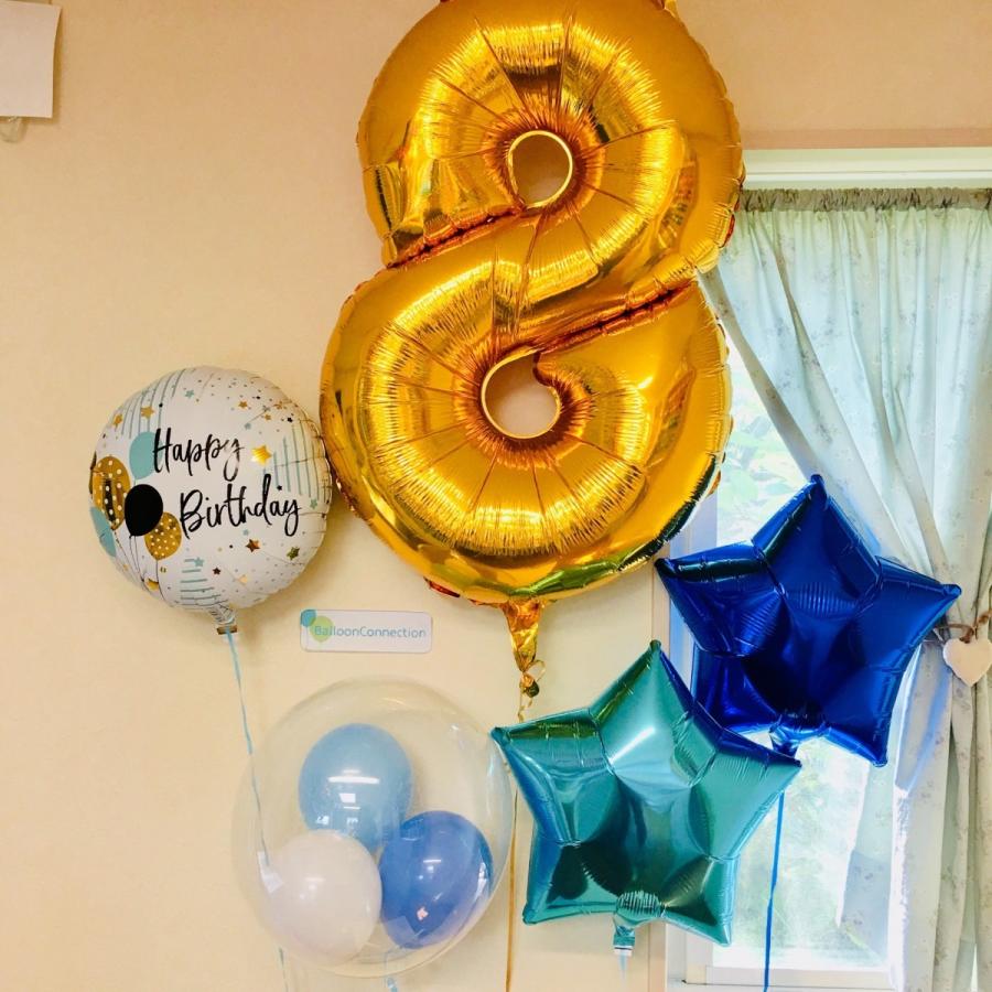数字バルーン ナンバー８ ８歳誕生日バルーン ｈａｐｐｙ ｂｉｒｔｈｄａｙ ８周年 No 008 バルーン電報バルーンコネクション 通販 Yahoo ショッピング