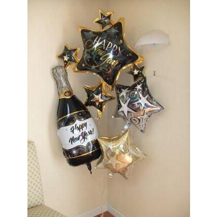 ハッピーニューイヤーバルーン　お正月バルーン　年末ギフト　バルーンギフト