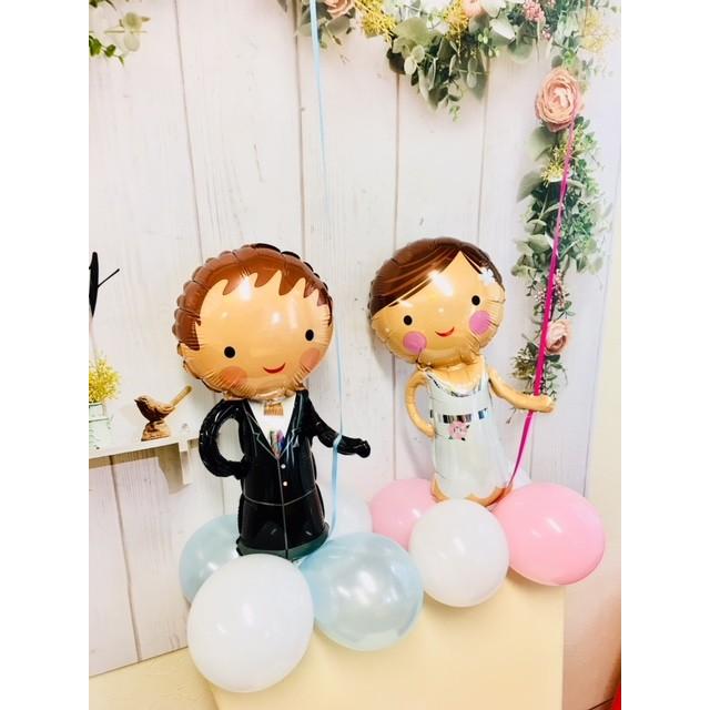 バルーン 電報 結婚式 人気 新郎新婦バルーン W008 バルーン電報バルーンコネクション 通販 Yahoo ショッピング