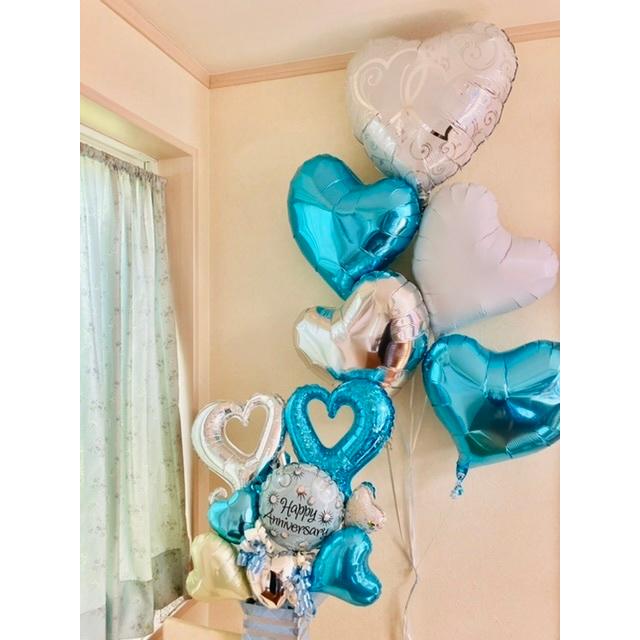 バルーン電報 結婚式祝電 祝電 アレンジタイプ ブルー|balloon-c|10