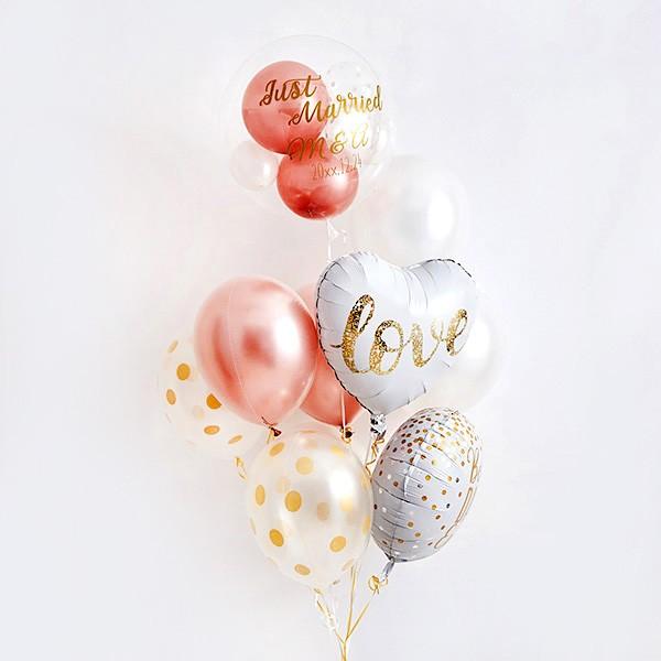 Web限定 結婚式 電報 バルーン電報 祝電 おしゃれ Sweet Love Wedding Balloon バルーンギフト 花以外 最安値に挑戦 M Mahdi Net