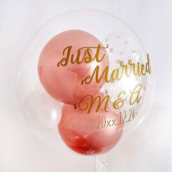 結婚式 電報 バルーン電報 祝電 おしゃれ Sweet love Wedding Balloon バルーンギフト 花以外 電報 バルーン電報 祝電 クリア