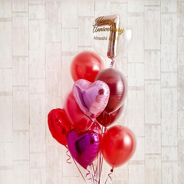 誕生日 バルーンギフト 愛がたくさんこもったハートバルーン プロポーズ ギフト 風船