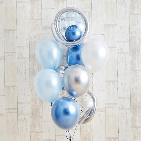 海外輸入 記念日 開店祝い バルーン ギフト 開店 創業のお祝いに ブルーメタリックバルーン 花以外 おしゃれ T 042y 銀座バルーンギフトballoonkitchen 通販 Yahoo ショッピング 現金特価 Base6 Co