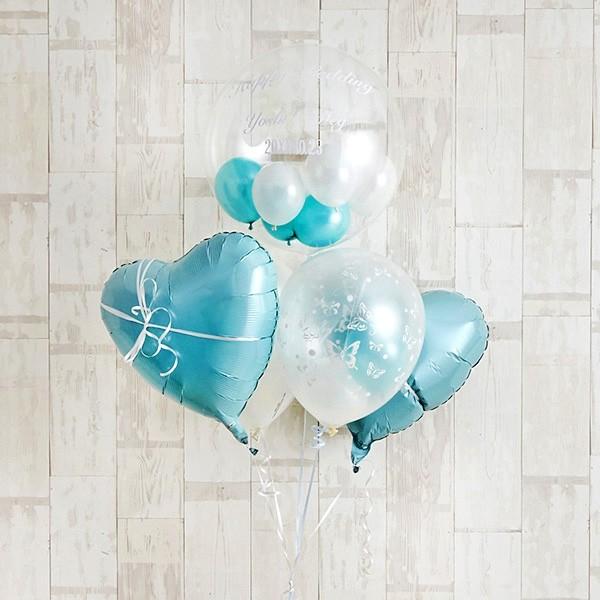 結婚式 電報 バルーン電報 祝電 おしゃれ 憧れブルーのHappy Special Gift BOX バルーンギフト 花以外 花、ガーデニング 造花、アートフラワー 花束、アレンジメント WSO1086760948(9867円)