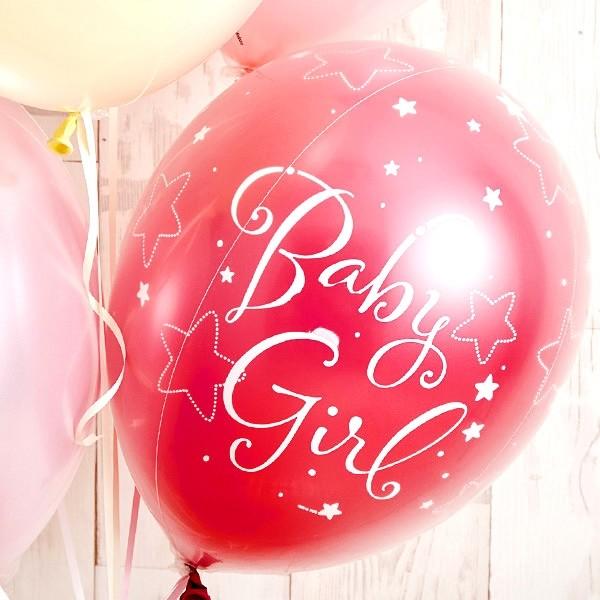 出産祝い おしゃれ バルーン プレゼント BABYバルーンでお祝いするPink Baby Shower 花以外 ギフト 風船_3
