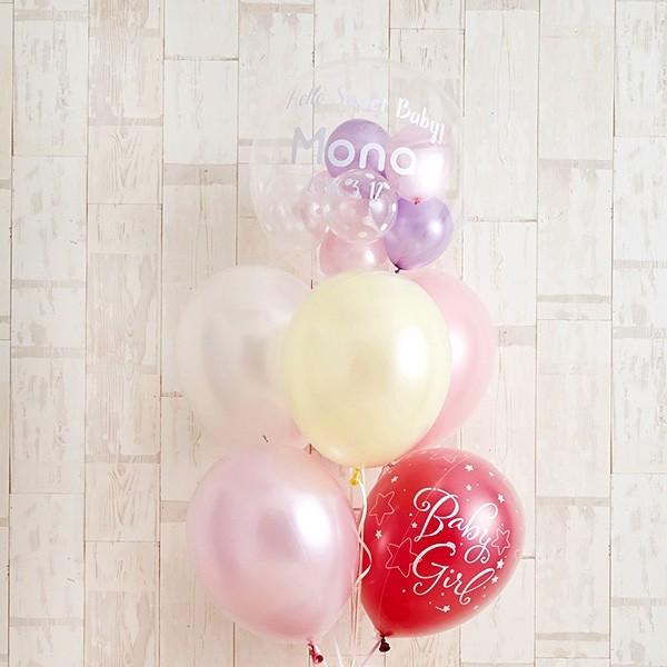 出産祝い おしゃれ バルーン プレゼント BABYバルーンでお祝いするPink Baby Shower 花以外 ギフト 風船_7