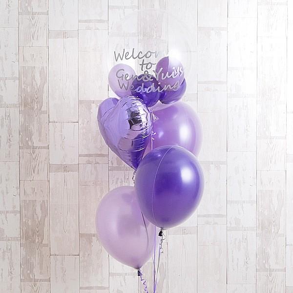誕生日 バルーンギフト バルーン 結婚式 センス薫る、ラベンダーグラデーション 花以外 ギフト おしゃれ