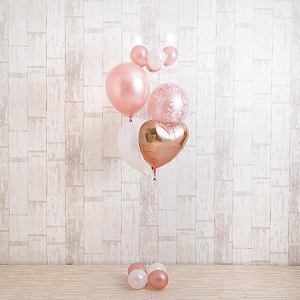 誕生日 バルーンギフト バルーン 結婚式 エレガントローズピンクアレンジ！ プロポーズ 花以外 ギフト おしゃれ