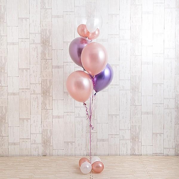 バルーンギフト 誕生日 お祝い ウェディング プロポーズ 気品を感じる、藤色グラデーション・・ 花以外 ギフト おしゃれ