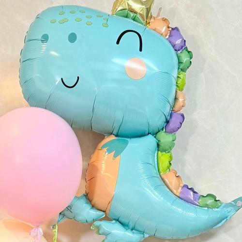 バルーン 誕生日 デコレーション ハッピーダイナソー！ナンバーアレンジ バースデー 名入れ ギフト 風船_2