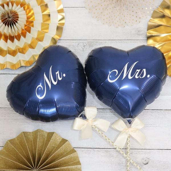 フォトプロップス 結婚式 ウェルカムスペース 前撮り アイテム バルーン 和装【 名前入れ Mr Mrs セット 】小物 ハート グッズ 風船 誕生日 飾り付け|balloonchicorico|04