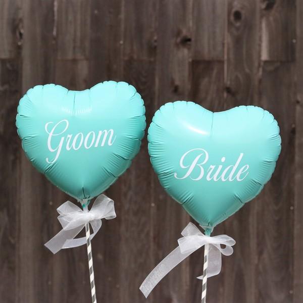 フォトプロップス 結婚式 ウェルカムスペース 前撮り アイテム バルーン ティファニー【 名前入れ Mr Mrs セット 】小物 ハート グッズ 風船 誕生日 飾り付け|balloonchicorico|03