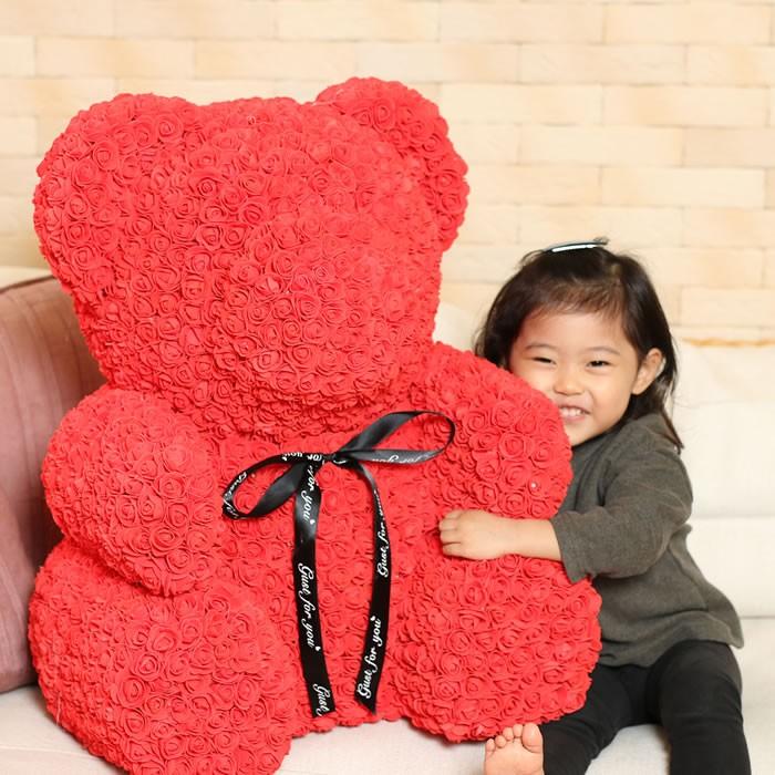 ローズ テディベア 特大 ぬいぐるみ 電報 結婚祝い 出産祝い ギフト