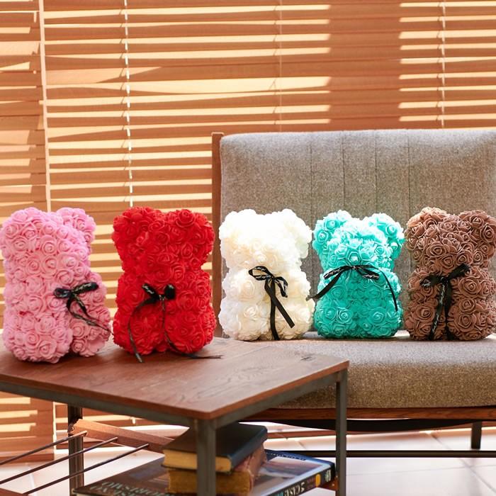 ローズ テディベア スモール ぬいぐるみ 電報 結婚祝い 出産祝い 誕生日 バースデー ギフト プレゼント 贈り物 フラワー 女性 花 くま おしゃれ | ブランド登録なし | 11