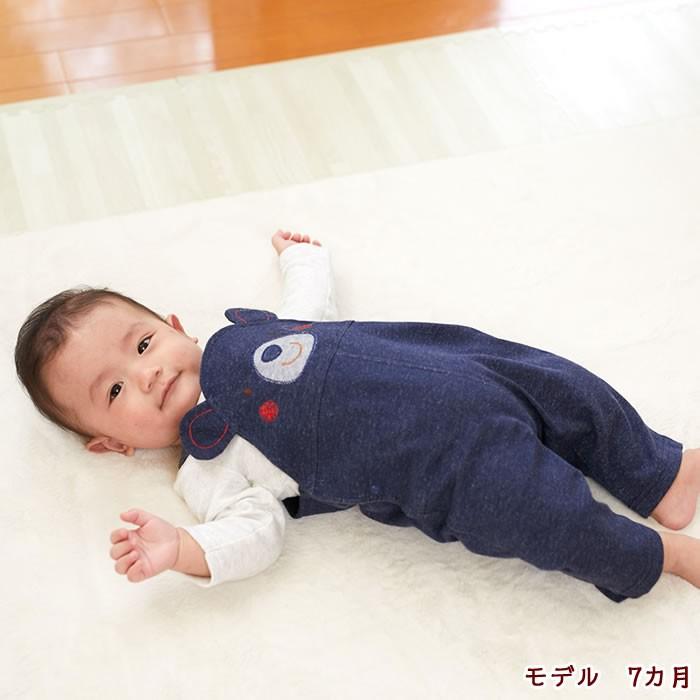 サロペット 出産祝い コットン オーバーオール ベビー服 女の子 男の子 名入れ 日本製 赤ちゃん 妖精の森 ニットデニム デニムクマちゃんサロペット Is2 バルーンキューブ Yahoo 店 通販 Yahoo ショッピング