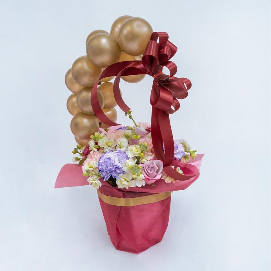 限定ブランド ハーフバルーンハンドルリボンフラワーアレンジメント フラワーアレンジメント 生花 Halfhndlag10 Balloongiftのハーフバルーンハンドルリボンフラワーアレンジメント Halfhndlag10ならショッピング ランキングや口コミも豊富なネット通販 更にお得な