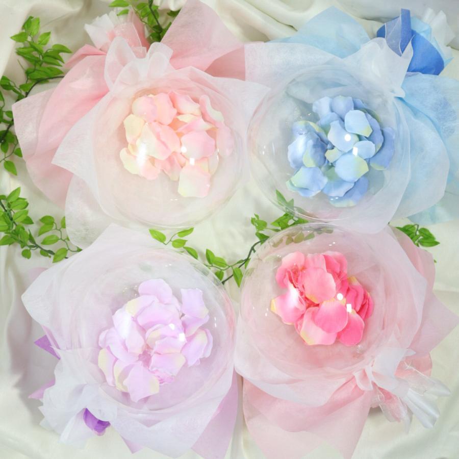 ＊送料無料＊フラワーバルーン モーブピンク ローズペタル 薔薇 誕生日 記念日 結婚式 開店祝い 名入れ無料 |  | 01