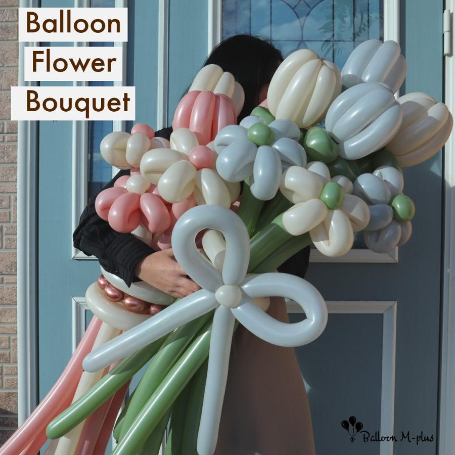 バルーンフラワーブーケ  ローズウッド グレー 7本 | 