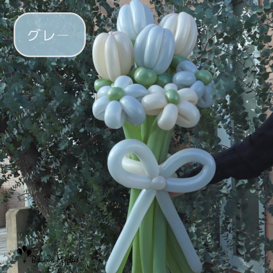 バルーンフラワーブーケ  ローズウッド グレー 7本 |  | 02