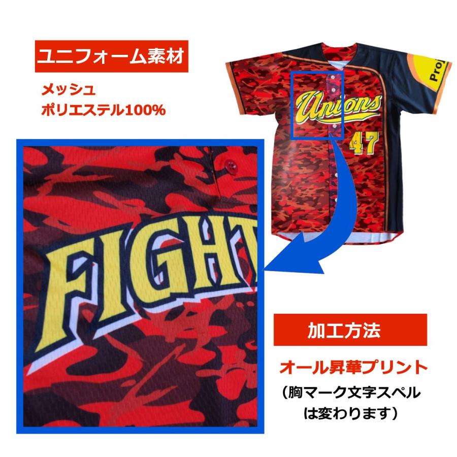 野球ユニフォームオーダー：エイビスBUDGETユニフォーム｜フルオープン