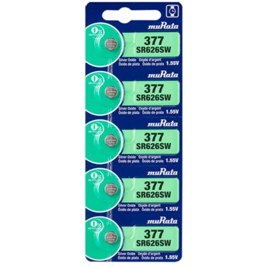 muRata 377 sr626sw 旧：SONY(ソ二ー)SONY（ソニー） SR626SW(377) 5個入 時計用電池 海外パッケージ-valuemart24 [並行輸入品] | 