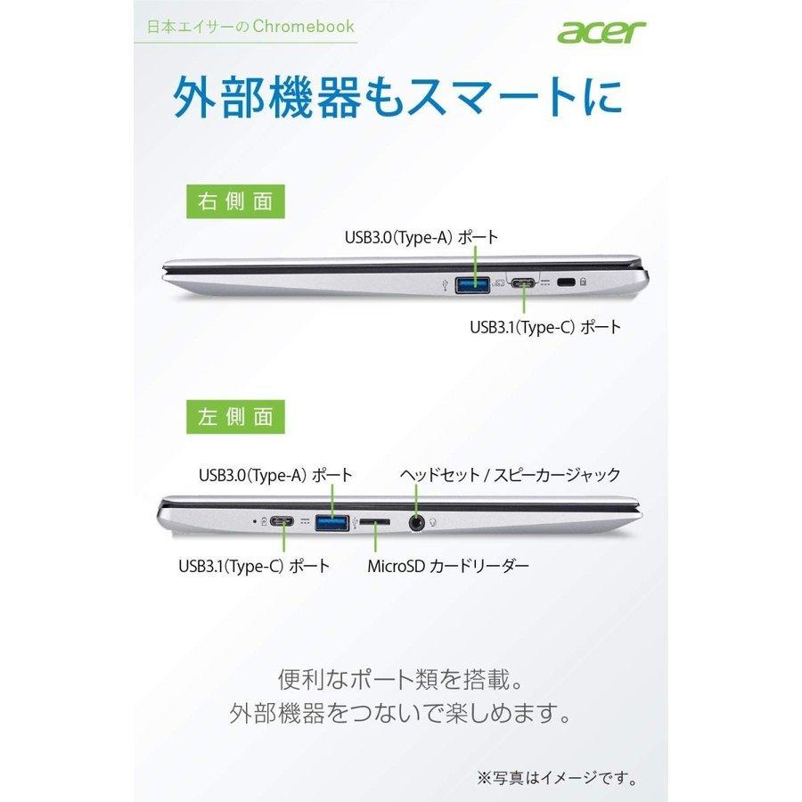 ノートパソコン 新品 Chromebook 軽量 メモリ4GB 日本語キーボード Celeron N4020 11.6インチ 64GB eMMC Office非搭載 約1.06kg Acer(エイサー) |  | 06