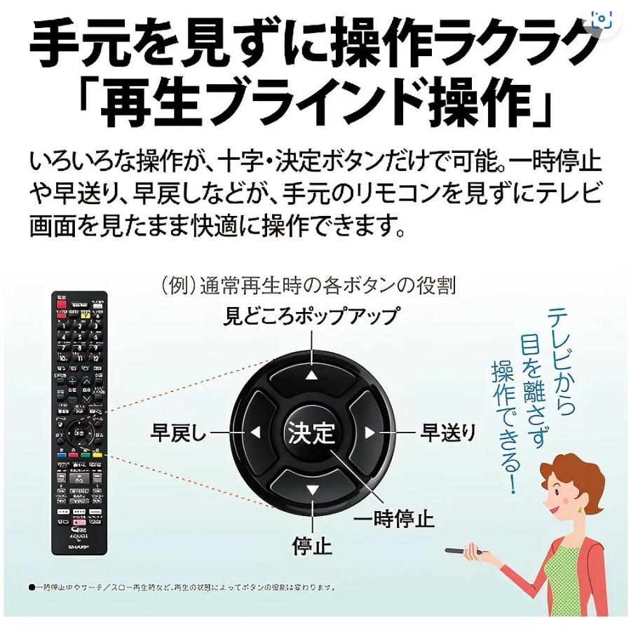 シャープ SHARP 2B-C20ET1 ブルーレイディスクレコーダー AQUOS アクオス ブルーレイ トリプルチューナー 2TB ブラック | AQUOS | 07