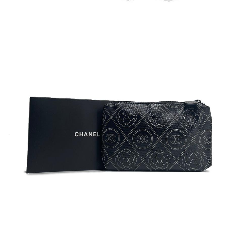 ノベルティ】 シャネル CHANEL ポーチ コスメ メイクポーチ デニム