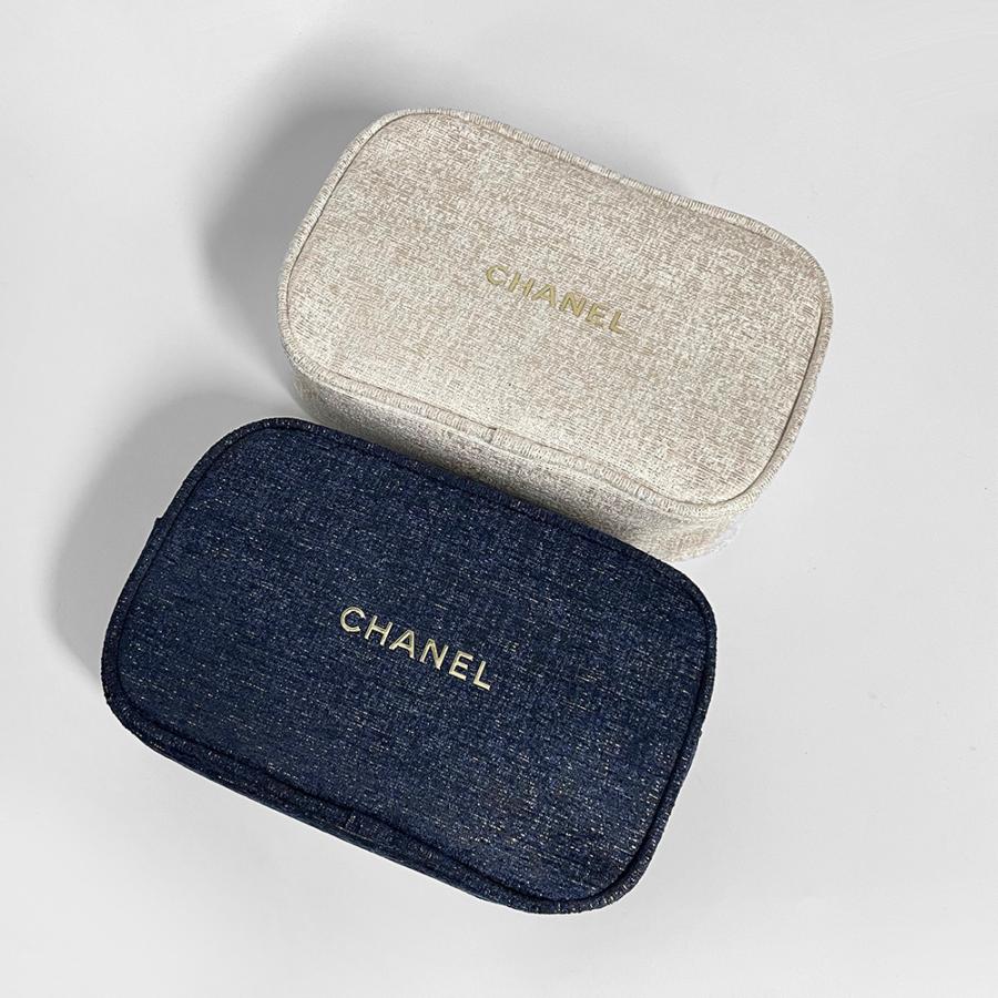 CHANEL 【ノベルティ】 シャネル ポーチ 化粧ポーチ ツイード CHANEL 【ノベルティ】 シャネル ポーチ 化粧ポーチ ツイード