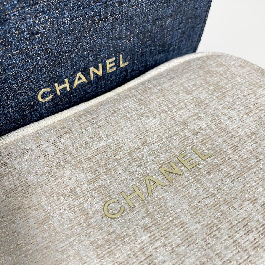 CHANEL 【ノベルティ】 シャネル ポーチ 化粧ポーチ ツイード CHANEL 【ノベルティ】 シャネル ポーチ 化粧ポーチ ツイード