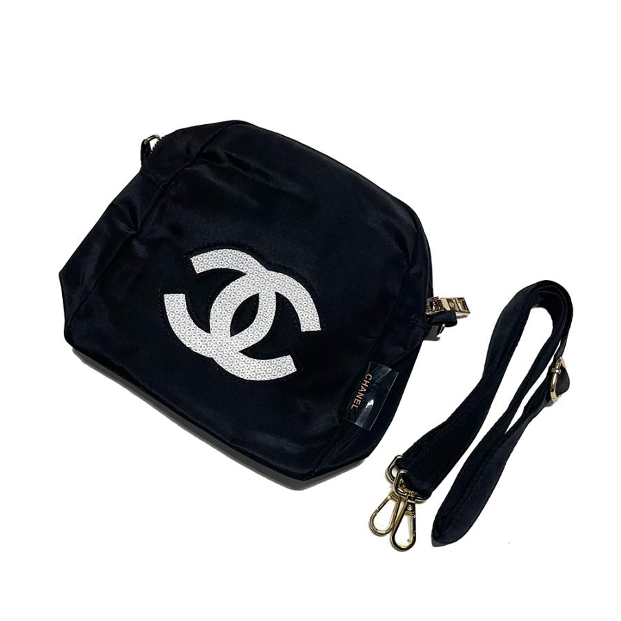 CHANEL 【ノベルティ】 シャネル ポーチ 帆布 ボディバッグ 海外 CHANEL 【ノベルティ】 シャネル ポーチ 帆布 ボディバッグ 海外