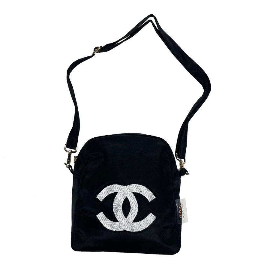 CHANEL 【ノベルティ】 シャネル ポーチ 帆布 ボディバッグ 海外 CHANEL 【ノベルティ】 シャネル ポーチ 帆布 ボディバッグ 海外